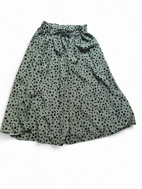 SHEIN Sage Green Animal Print Skirt